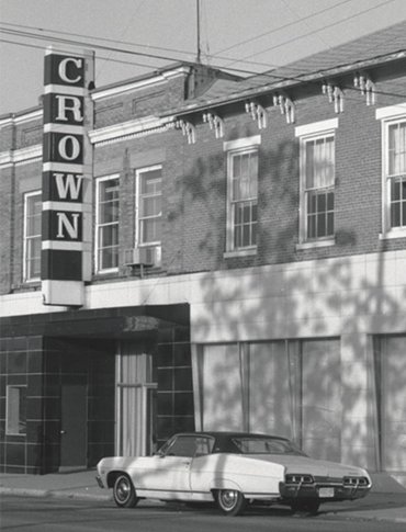 Foto histórica de uma das primeiras instalações da Crown em New Bremen, Ohio