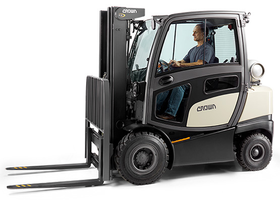 C-5 gas forklift with hard cabin