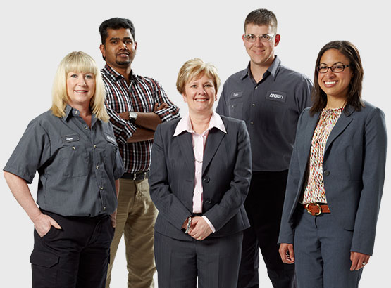Employees from different departments across Crown Equipment Corporation