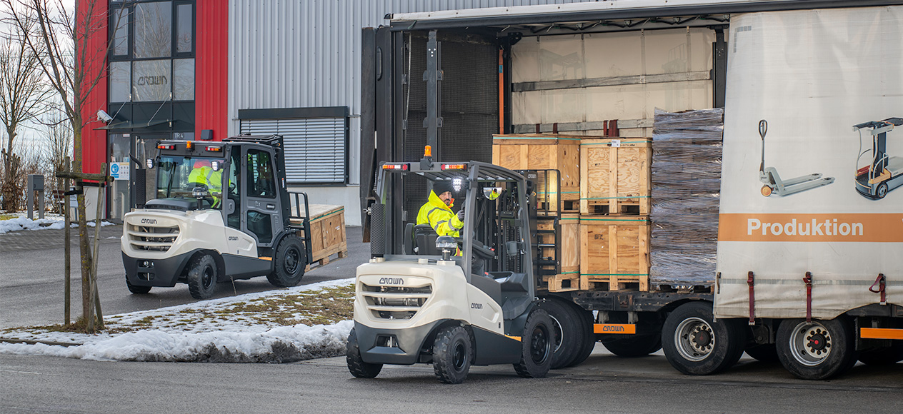 C-D Dieselstapler eignen sich ideal zum Entladen von Lkws 