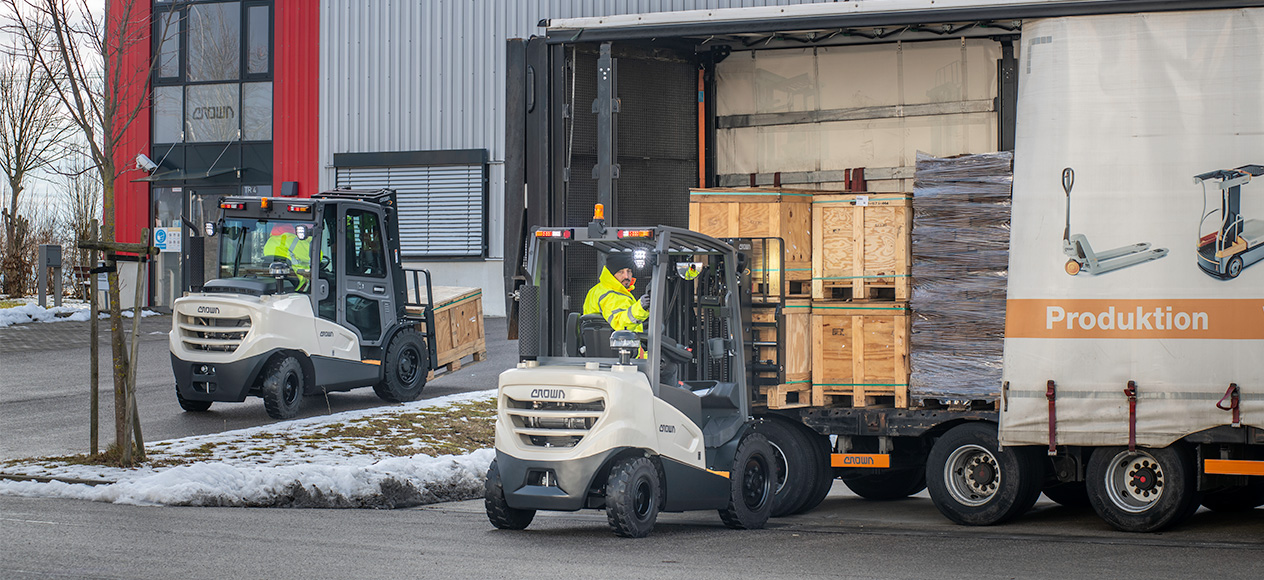C-D diesel forklifts are ideal for unloading lorries