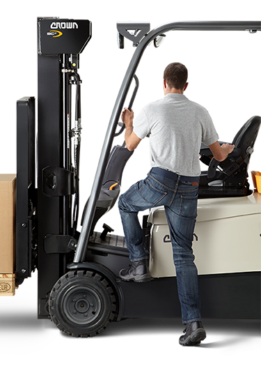 the SC forklift provides easy entry/exit
