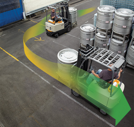 the FC forklift truck achieves 25% more runtime