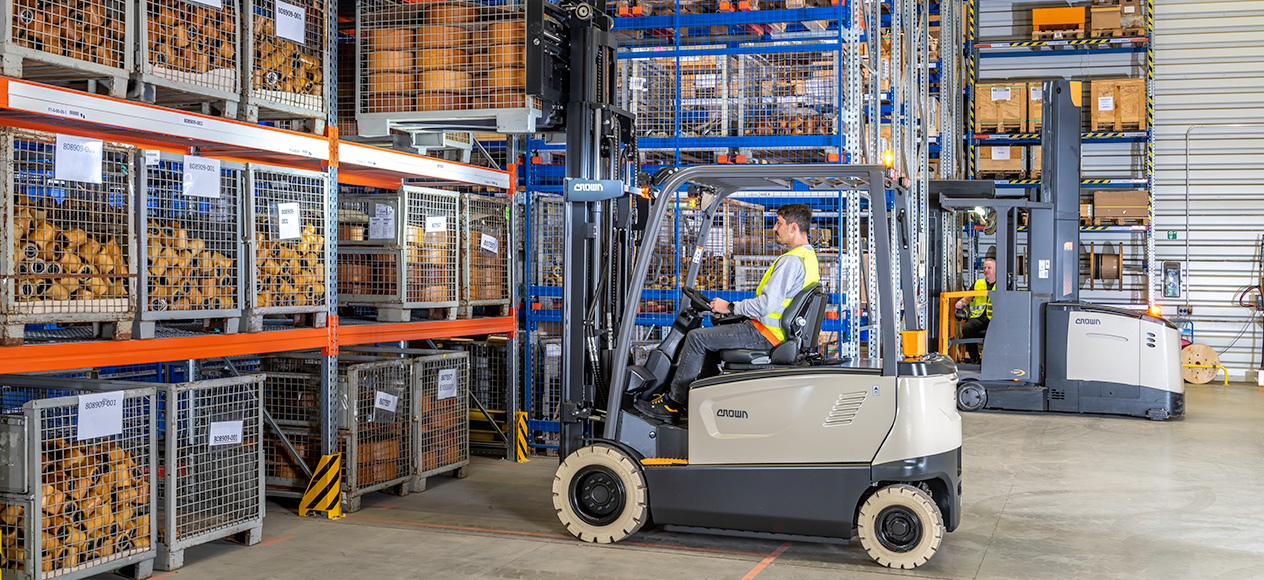 C-B forklifts are ideal for rack storage