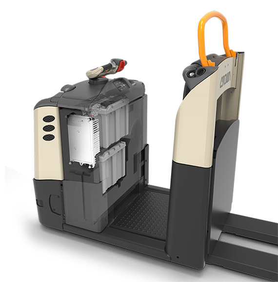 GPC order picker with lithium-ion compact batteries