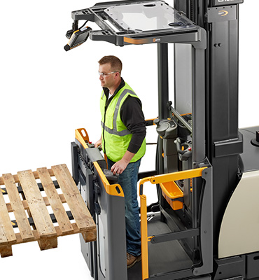 the order picker SP is available with load-facing controls