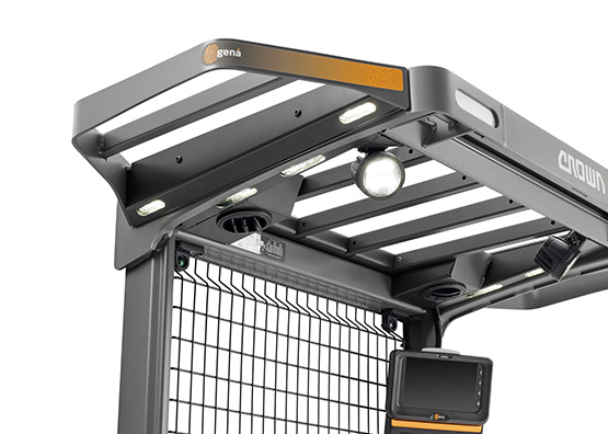 the order picker SP is available with overhead guard extensions