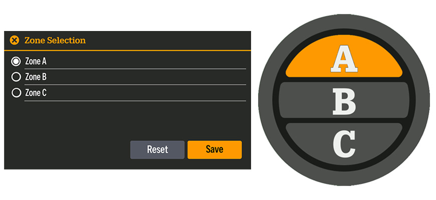 the order picker SP is equipped with the Zone Select feature