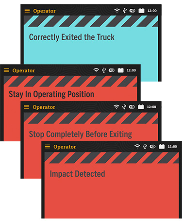 the reach truck ESR features Dynamic Coaching notifications and alerts the reach truck ESR features Dynamic Coaching notifications and alerts