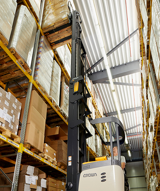 the ESR reach truck offers safety enhancing features
