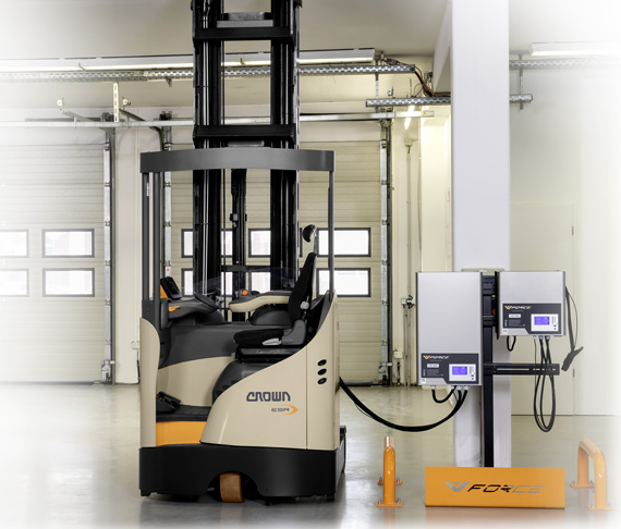the reach truck ESR offers outstanding energy efficiency