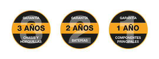 la transpaleta eléctrica compacta WJ ofrece una garantía líder en el sector