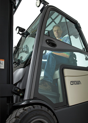 the SC forklift is available with 3 cabin options