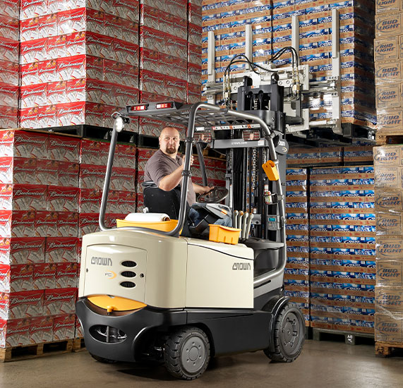 The FC series forklift with single double attachment