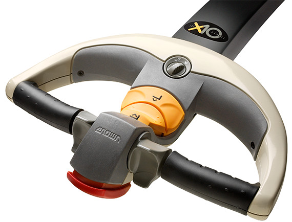Crown's exclusive X10 handle allows operators to maneuver the ST/SX series with ease