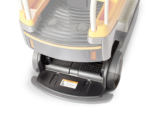 the WAV order picker features safety sensors below the platform