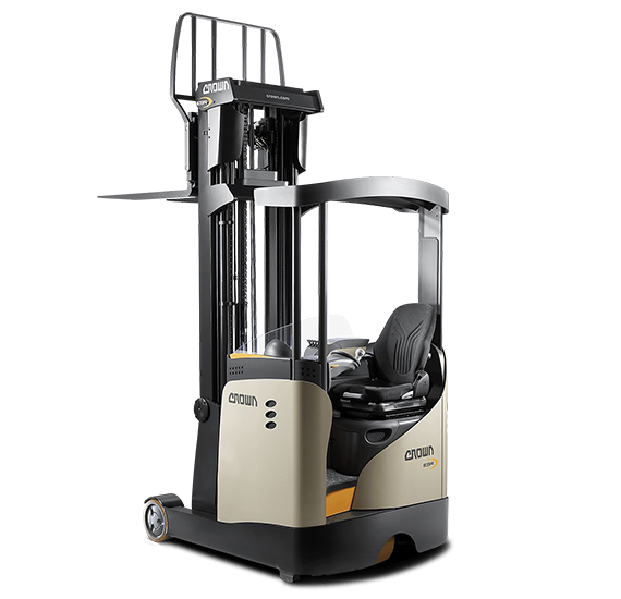 Crown's ESR 5200 Series sit-down reach truck with moving mast
