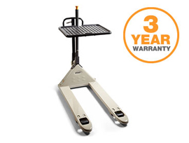 PTH hand pallet jack with load tray