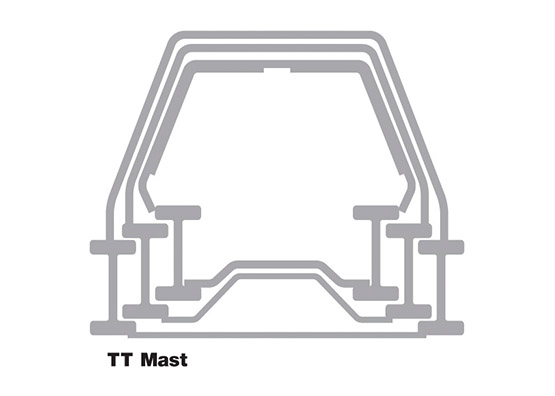 TSP turret truck triple telescopic mast