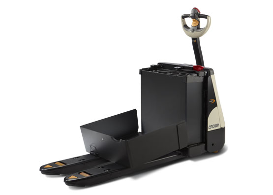 the WP pallet truck is available with battery roll-out