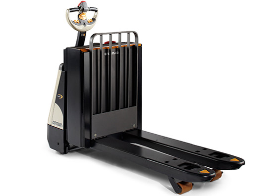 the WP pallet truck is available with load backrest
