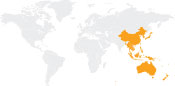 Asia / Pacific Rim map