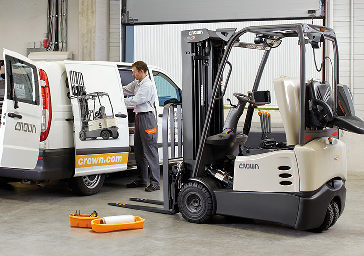 Onderhoud en reparatie van Crown heftrucks