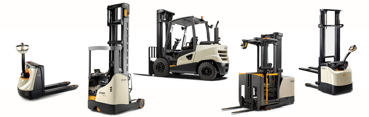 Het assortiment heftrucks en pallettrucks van Crown in Nederland 