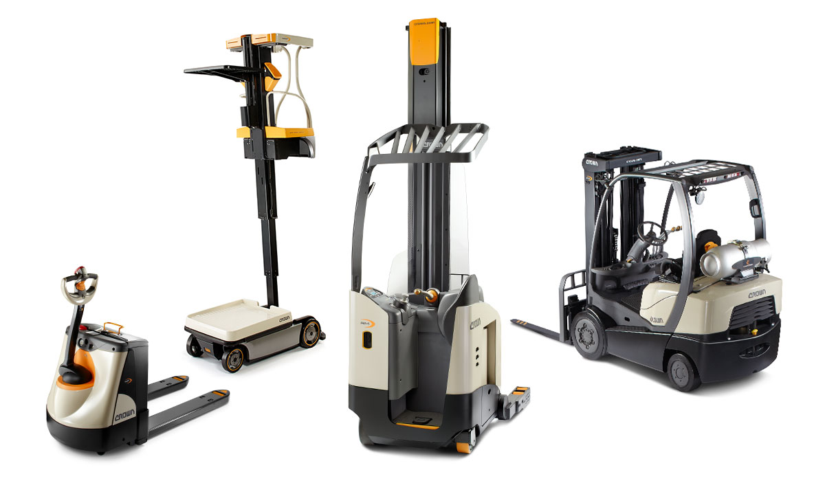 New and used Crown forklifts available for purchase or rental