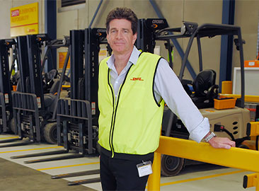 DHL upgraded their operation with Crown SC Series Electric Forklifts powered by V-Force® Lithium-Ion batteries.