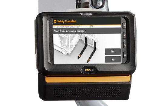 electronic inspection checklists on 7" display