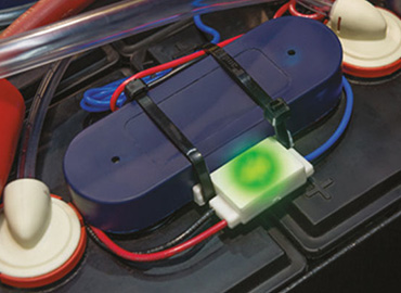 indicatori acido della batteria