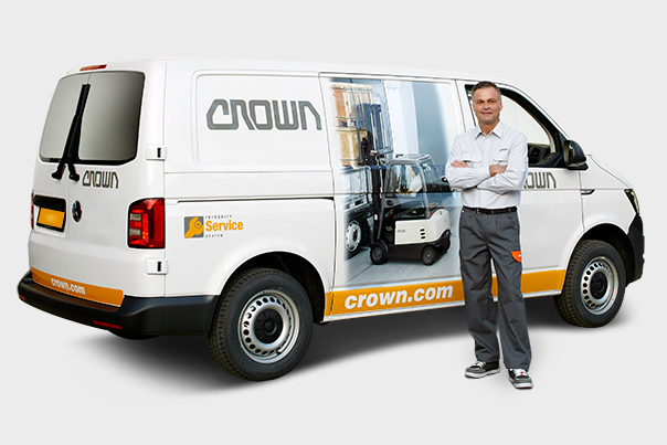 Crown fornisce assistenza anche per i carrelli elevatori usati