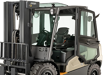carrello elevatore diesel con cabina per basse temperature