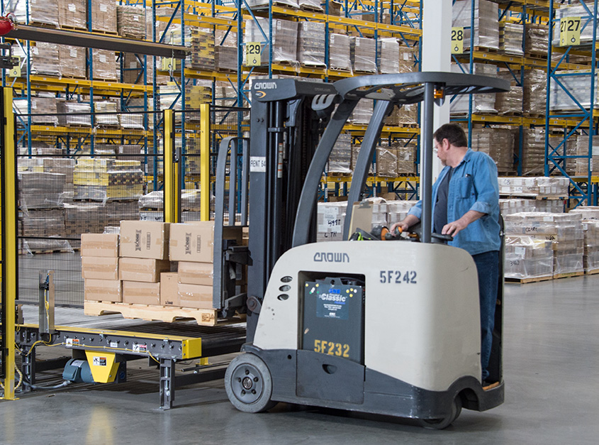 stand-up forklift RC at Lodge Manufacturing