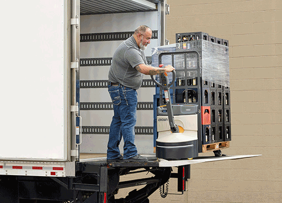 pallettrucks op laadklep pallettrucks op laadklep
