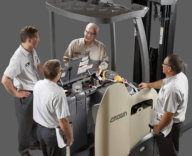 lift truck operators learn about safely operating material handling equipment 