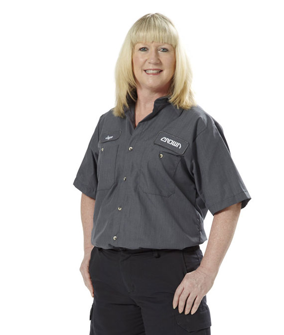 woman utilizes Crown's DP TrainSafe® Train-the-Trainer program